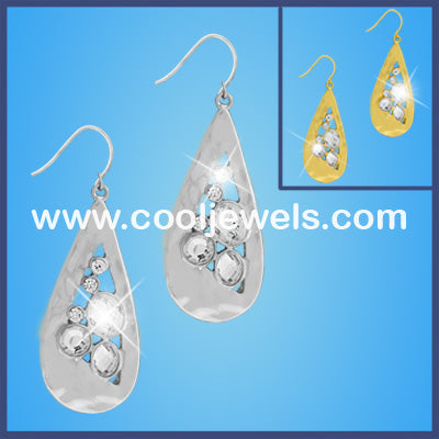 Rhinestone Teardrop Earrings