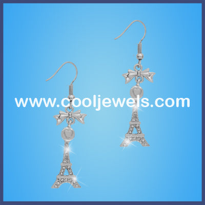 Eiffel Tower Rhinestone Earrings