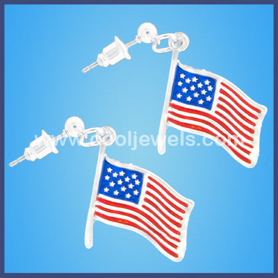 American Flag Earrings