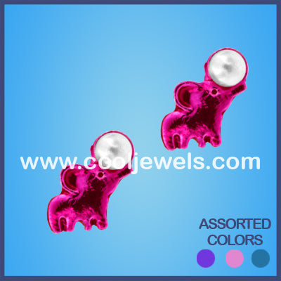 Color Elephant Earrings