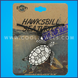 Earth, Sea & Me Hawksbill Sea Turtle Slider Cord Necklace