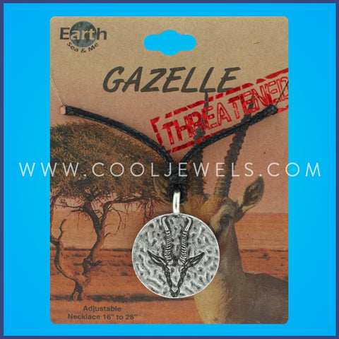 Paws, Horns & Claws Gazelle Slider Cord Necklace