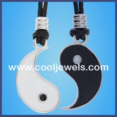 Best Friends Enamel Yin Yang Necklaces