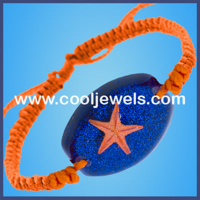 Woven Resin Starfish Bracelets