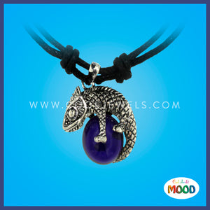 Necklace with Lizard and Mood Ball