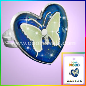 UV Glow Mood Butterfly Ring