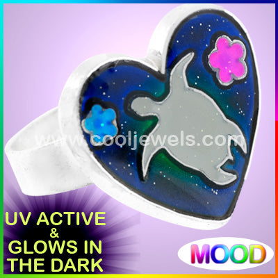 UV and Mood Turtle Rings