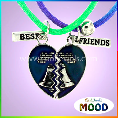 Amazon.com: Greendou Best Friend Necklaces Alloy Engraved Broken Heart  Friendship Pendants (2 Piece Set) for Girl and Boy : Toys & Games