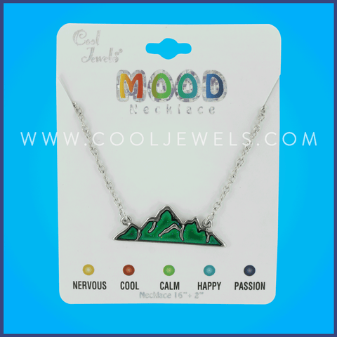 LINK CHAIN NECKLACE WITH MOOD MOUNTAIN