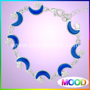 Moon and Star Mood Bracelet