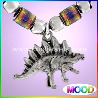 Pewter Dinosaur Necklace