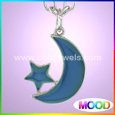 Mood Moon and Star Necklaces