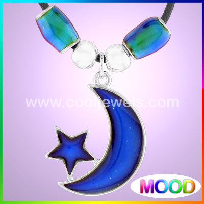 Mood Moon and Star Necklaces