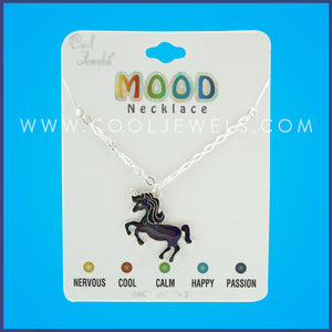 LINK CHAIN NECKLACE WITH MOOD UNICORN