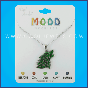 LINK CHAIN NECKLACE WITH WOLF