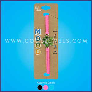 STRETCH BRACELET WITH GLITTER MOOD BEAR PAW ASSORTED - CARDED