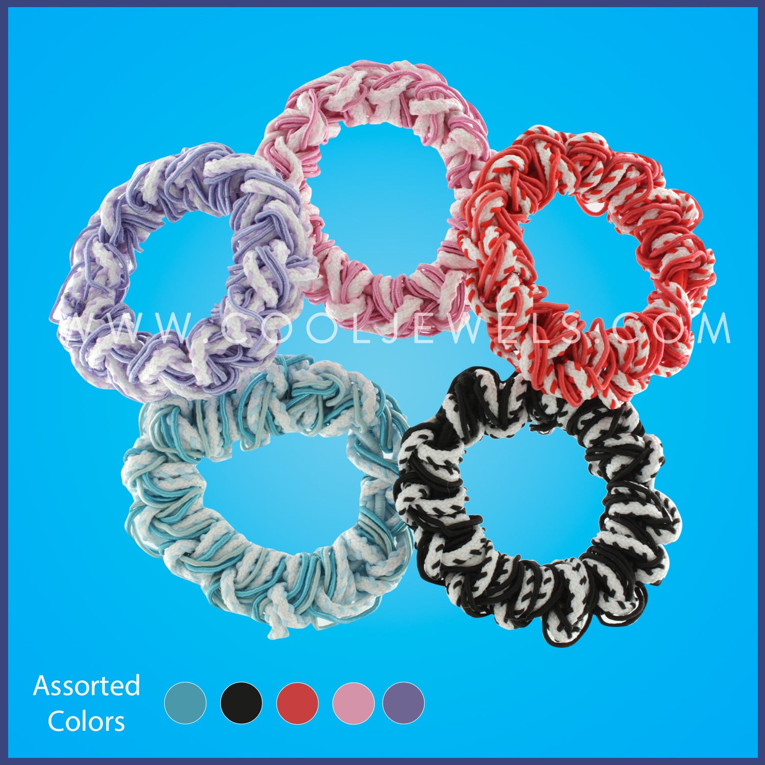 TWO-TONED HAIR SCRUNCHIE