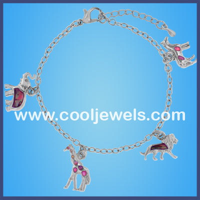 Paua Shell Silver Animal Bracelets