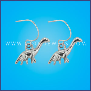 SILVER DINOSAUR EARRING