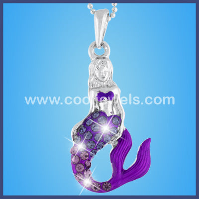 Rhinestone Mermaid Necklace