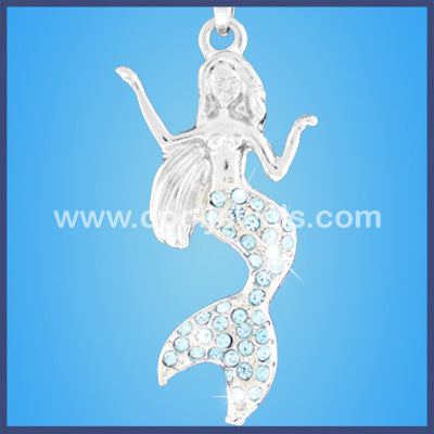 Rhinestone Mermaid Necklace