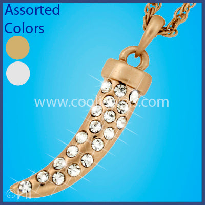 Assorted Rhinestone Tooth Necklaces