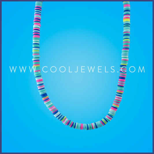 MULTICOLOR FIMO SLICE CHOKER