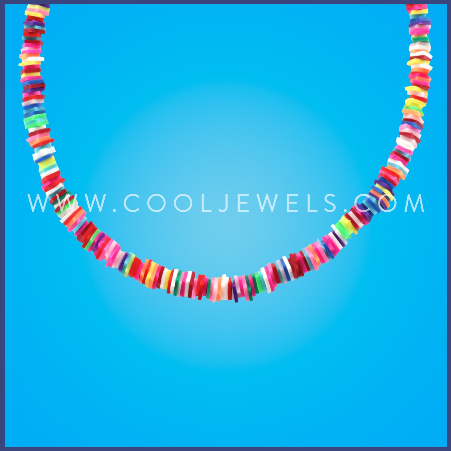 MULTICOLOR FIMO SLICE CHOKER