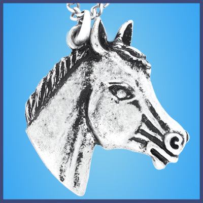 Silver Horse Head Necklaces