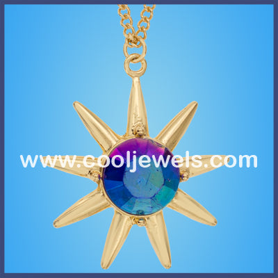 Gold Star Crystal Necklaces