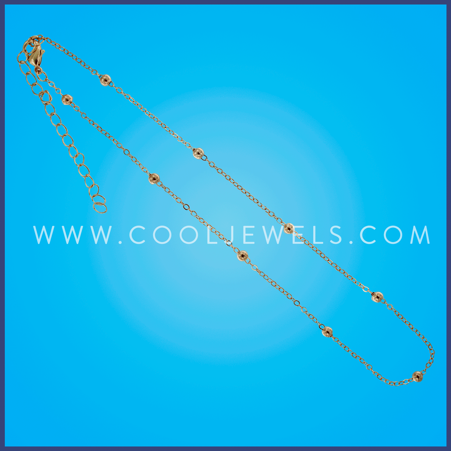 GOLD LINK CHAIN NECKLACES WITH BALL