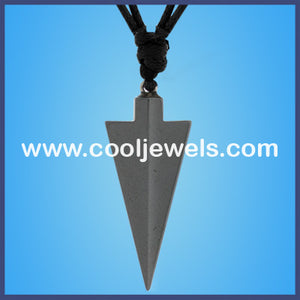 Hematite Arrow Cord Necklaces