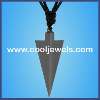 Hematite Arrow Cord Necklaces