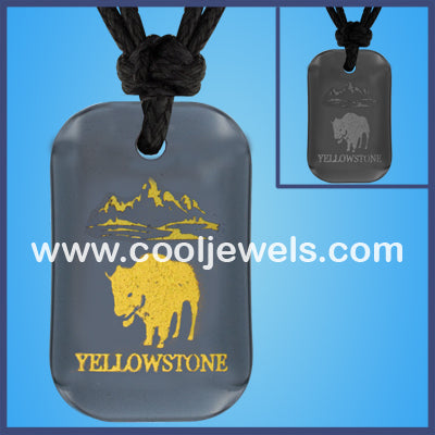Hematite Bison Yellowstone Necklaces