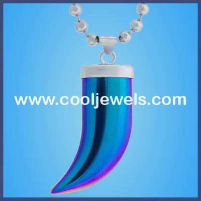 Rainbow AM Hematite Claw Necklace