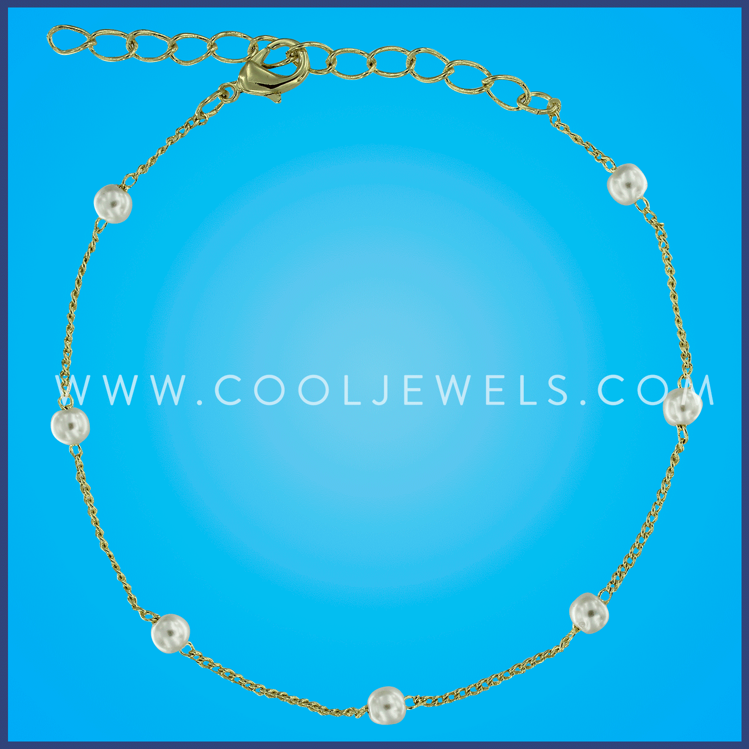 GOLD BRACELETS WITH PEARL BEADS