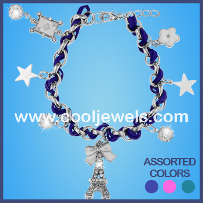 Eiffel Tower Rhinestone Bracelets