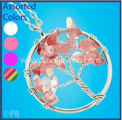 CHAIN NECKLACE WITH TREE PENDANT