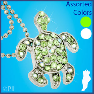 Assorted Double Layer Rhinestone Turtle Anklets