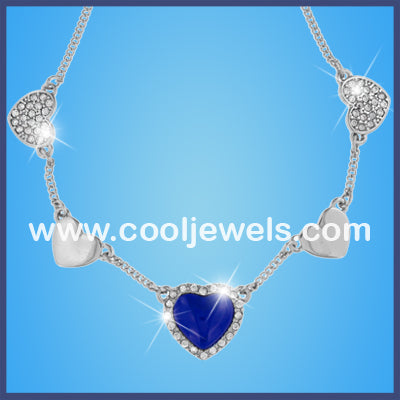 Rhinestone Heart Necklace