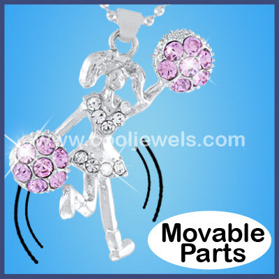 Rhinestone Cheerleader Necklaces