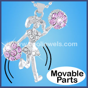 Rhinestone Cheerleader Necklaces