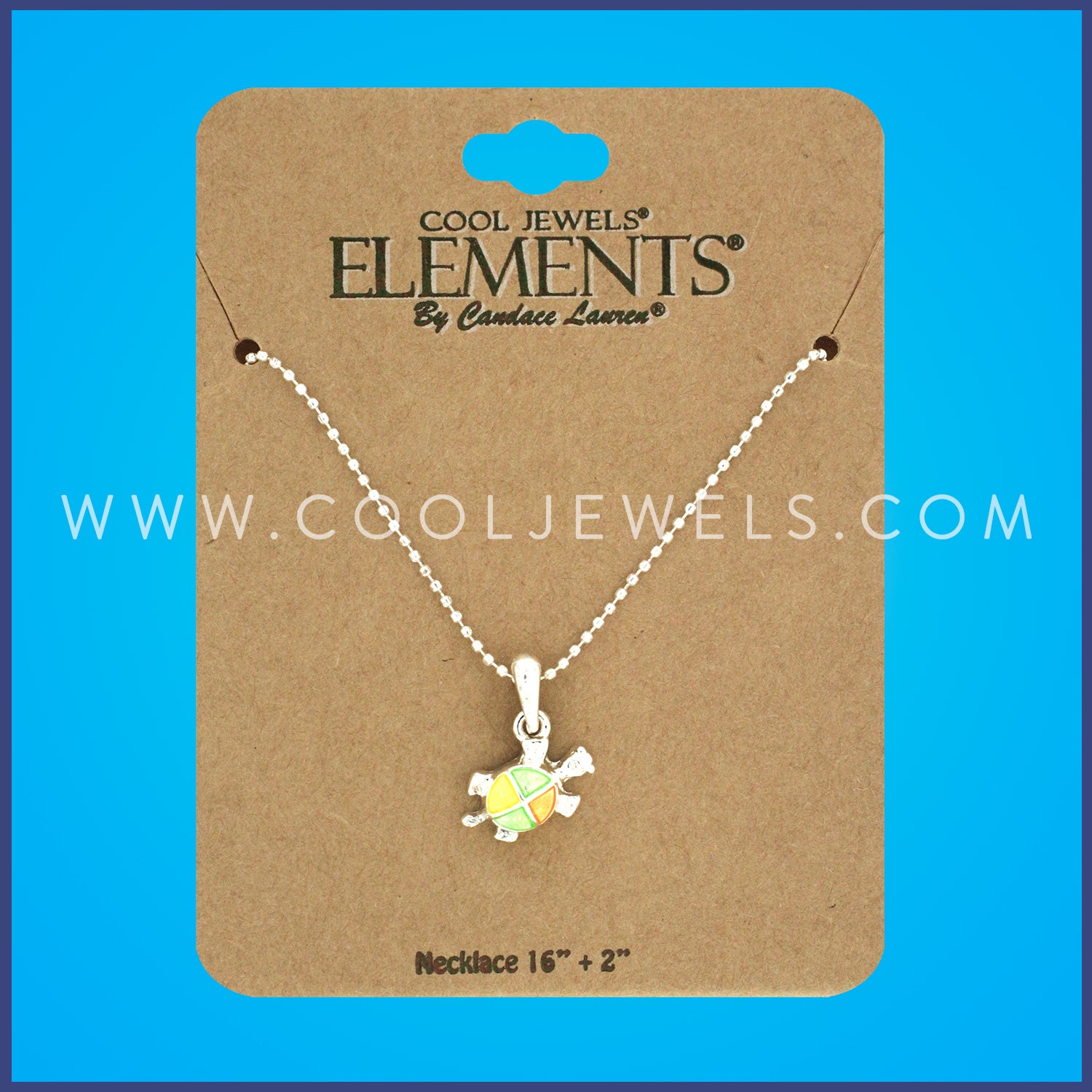 Petite Multi-Colored Turtle Necklaces