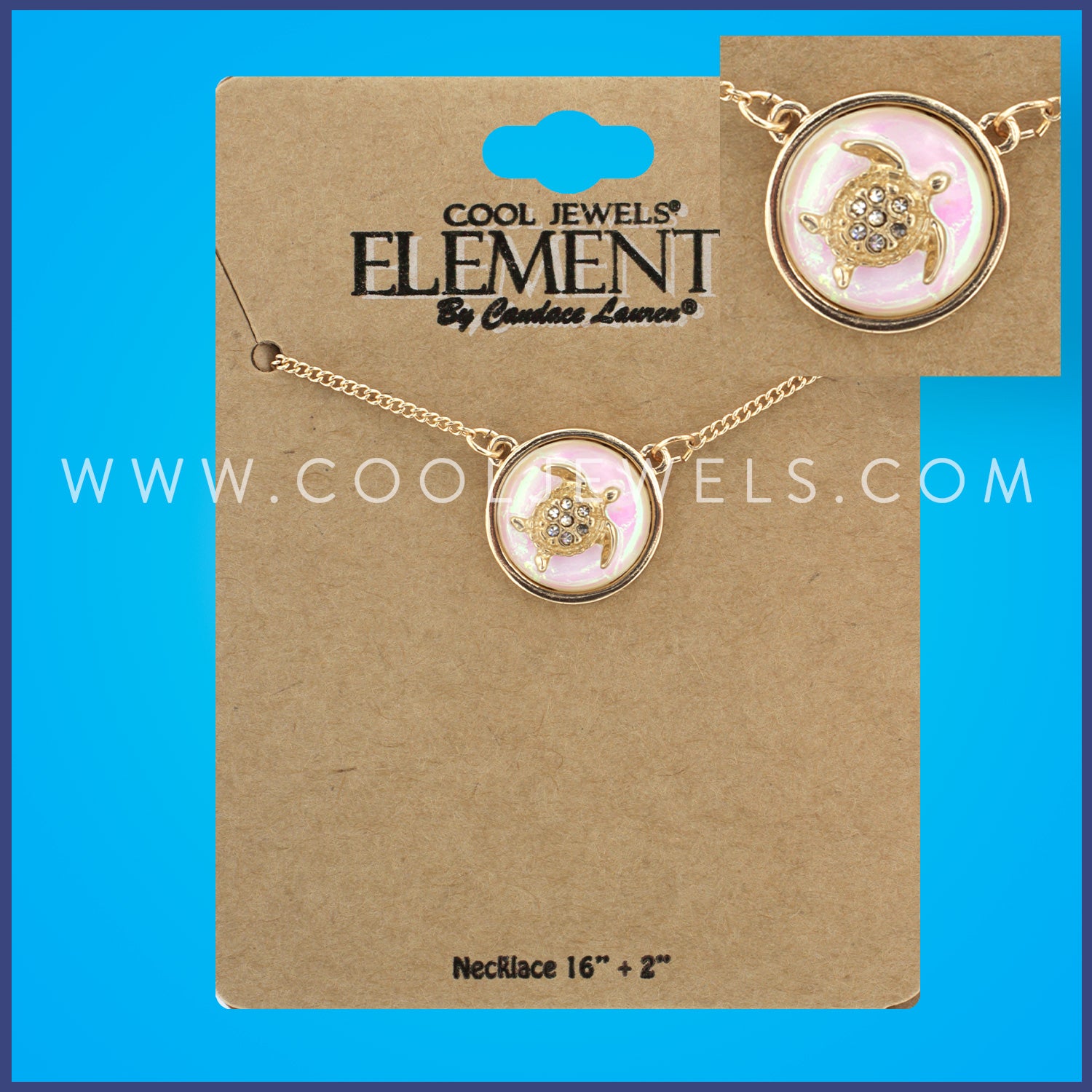 Cool Jewels Elements by Candace Lauren Gold Paua Shell Turtle