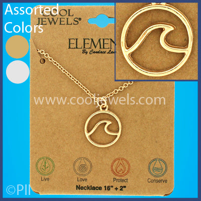 Assorted Cool Jewels® Elements by Candace Lauren® Wave Necklace Assorted Cool Jewels® Elements by Candace Lauren® Wave Necklace