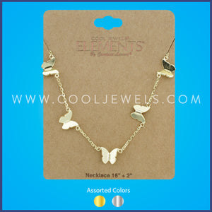 CHAIN NECKLACE WITH BUTTERFLY