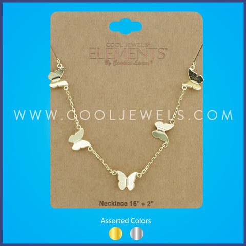 CHAIN NECKLACE WITH BUTTERFLY