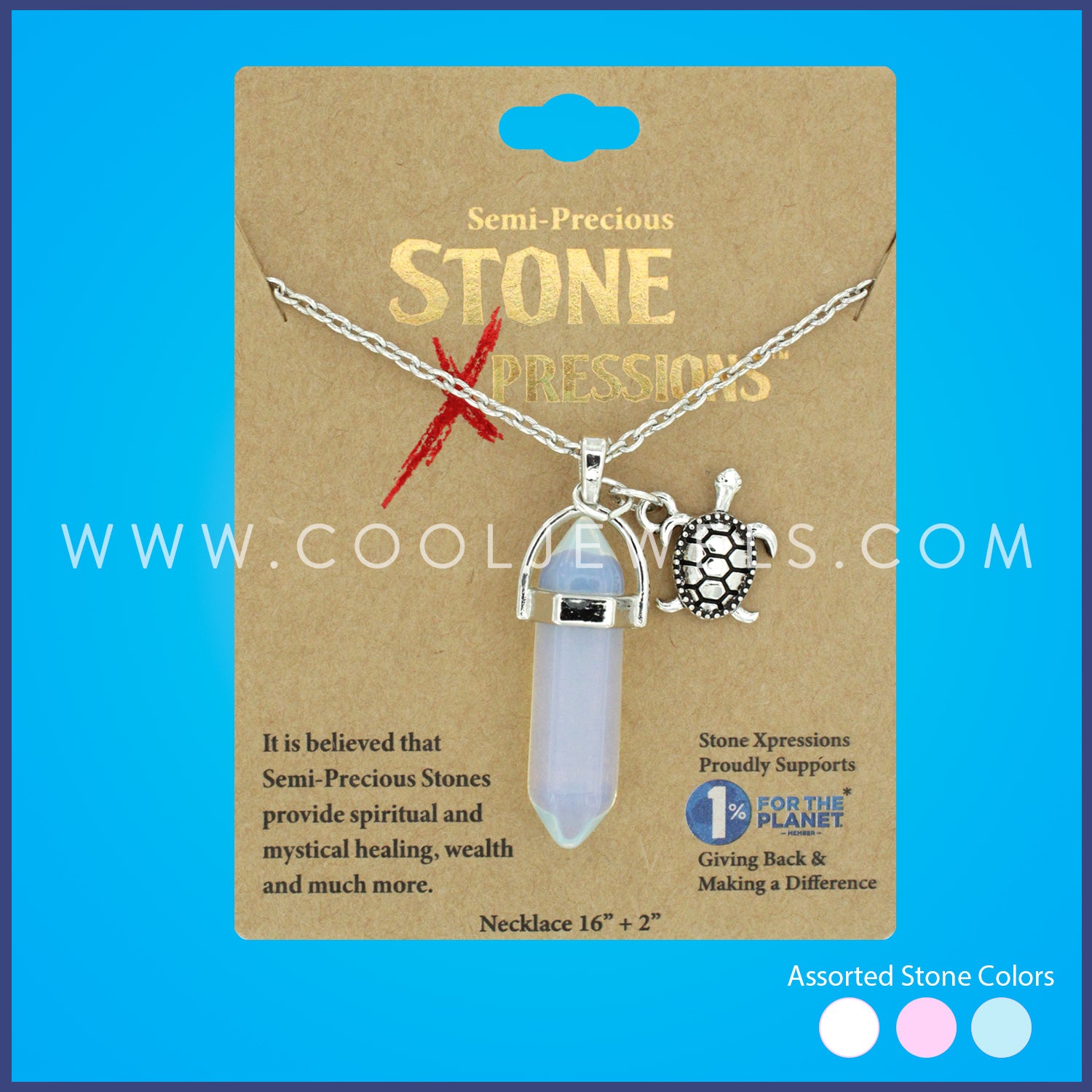 Assorted Cool Jewels® Elements by Candace Lauren® Crystal Point & Turtle Pendant Necklace