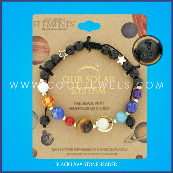 SOLAR SYSTEM SLIDER CORD BEADED BRACELET