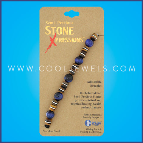 SLIDER STONE BEADS BRACELET